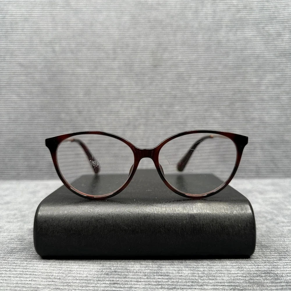 Max&Co. Tortoiseshell Cat Eye Y2K Eyeglasses Brown Gold Vintage 004148410030